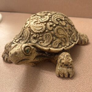 Elk horns (antlers) carved into a turtle
